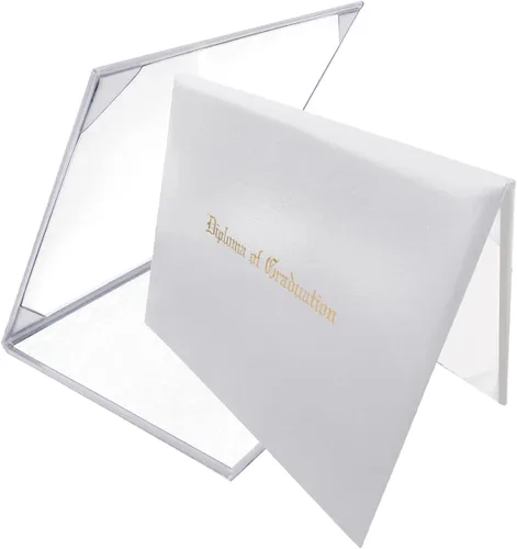 Miniatura 15 de Funda para diploma de 8.5 x 11 pulgadas, certificado acolchado de cuero sintético de graduación (negro)