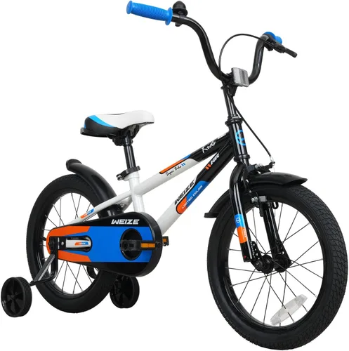 Miniatura 10 de WEIZE Kids Bike, 16 Inch Children Bicycle for Boys & Girls Ages 4-7 Years Old, Rider Height 41-53 Inch, Adjustable Seat & Handlebars, Coaster Brake