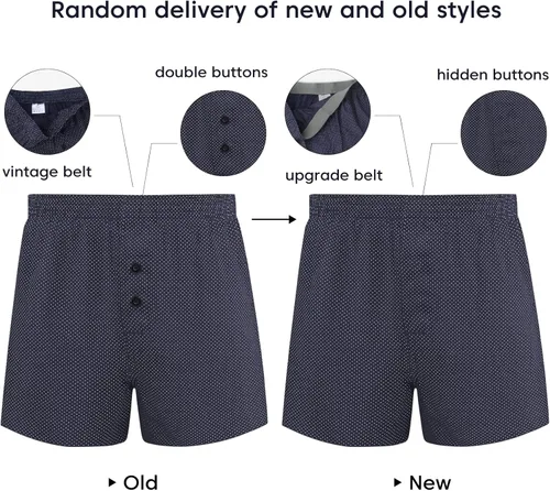 Miniatura 6 de Natural Feelings Classic Boxers - Pantalones cortos de algodón tejido para hombre, paquete de boxers