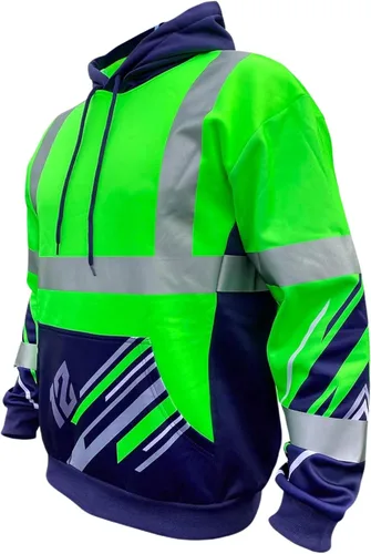 Miniatura 9 de SafetyShirtz SS360 ANSI Clase 3 Tipo R Sudaderas con Capucha Gráfica
