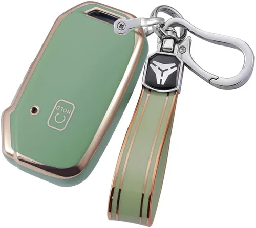 Miniatura 8 de ontto Llavero de 5 botones para llavero Kia Smart Remote con llavero para Sportage Stinger Cerato Ceed Forte TPU Key Bag Beige