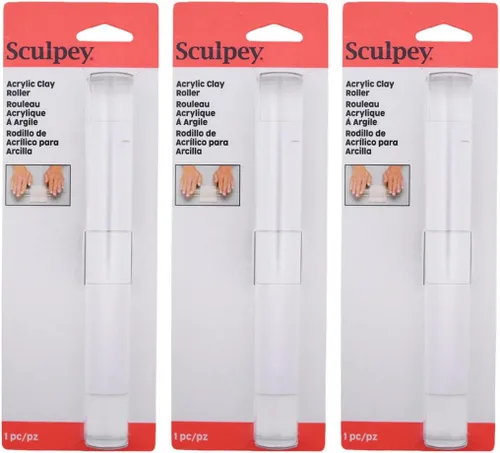 Miniatura 4 de Polyform Sculpey Tools - Rodillo acrílico de 8 pulgadas, herramienta esencial de arcilla, uso con múltiples tipos de arcilla, arcilla polimérica