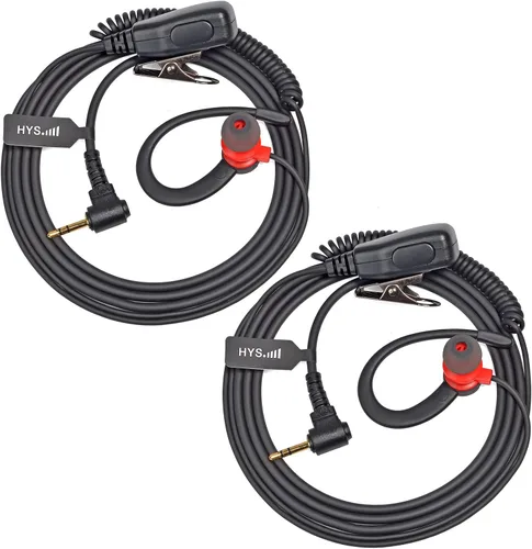 Miniatura 7 de HYS Auricular Walkie Talkie en forma de G con micrófono PTT, gancho de oreja para Motorola T200TP T260 T260TP T402 T460 T465 T600 T605 T800 MH230R