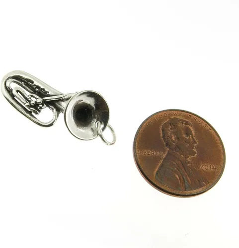 Miniatura 2 de Nuevo dije tuba de plata de ley 925 RISHI0910MISH