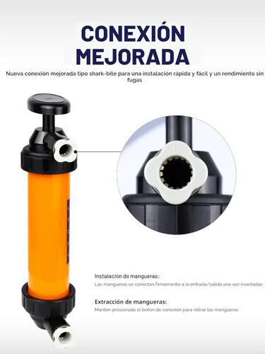 Miniatura 4 de SMART JERRY - Bomba de sifón para gasolina, bomba de transferencia de fluidos automotriz, kit de bomba anticongelante RV, bomba de transferencia