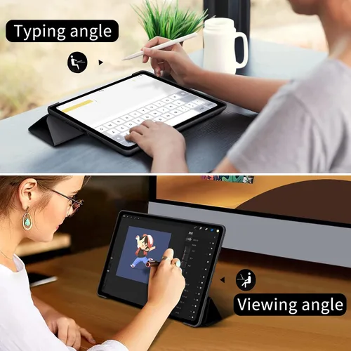 Miniatura 4 de ProtUTab Funda Compatible con iPad de 9ª Generación, Funda Slim Trifold con Soporte Auto Wake&Sleep para iPad de 8ª Generación (2020) y 7ª