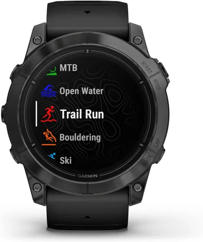 Miniatura 2 de Garmin epix Pro (Gen 2), 51mm, reloj inteligente de alto rendimiento, tecnología de entrenamiento avanzada, linterna incorporada, negro Gris pizarra