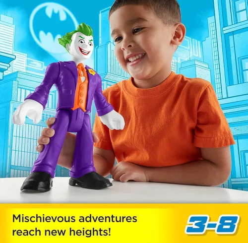 Miniatura 3 de Fisher-Price Imaginext DC Super Friends - Figura de juguete preescolar de The Joker XL de 10 pulgadas para juegos de simulación a partir de 3 años