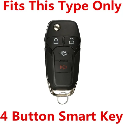 Miniatura 3 de Cubierta para llavero remoto de Ford Fusion: estuche para llave que se ajusta al reemplazo de llavero remoto sin llave Ford Fusion 2013 2014 2015