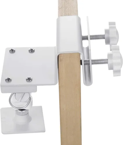 Miniatura 3 de Wasserstein Soporte de canalón para panel solar compatible con cámaras Ring, Arlo, Blink, Reolink (1 paquete, blanco)