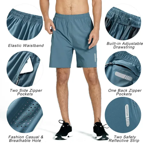 Miniatura 366 de NORTHYARD - Pantalones cortos deportivos para correr para hombres, ligeros, de secado rápido, 7, 5 o 9 pulgadas, para senderismo, deportes, gimnasio