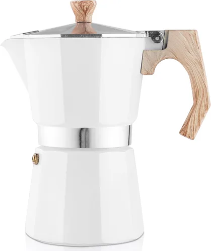 Miniatura 11 de wedrink Cafetera de Espresso de 3 Tazas para Estufa, Olla de Moka de Aluminio Percolador (150ml)