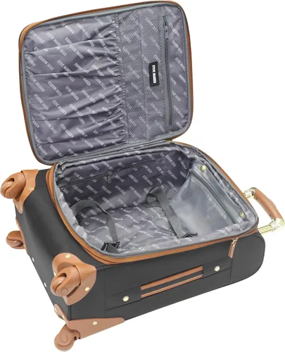 Miniatura 6 de Steve Madden Designer Luggage Collection - Bolsa expandible de 28 pulgadas para hombres y mujeres, maleta duradera y ligera a cuadros con ruedas