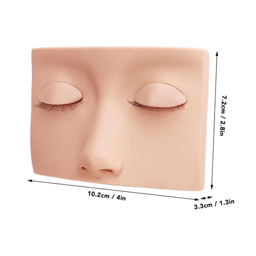 Miniatura 6 de Cabeza de maniquí de pestañas, cabeza de maniquí de pestañas de repuesto de silicona extraíble, extensión de pestañas, práctica de entrenamiento
