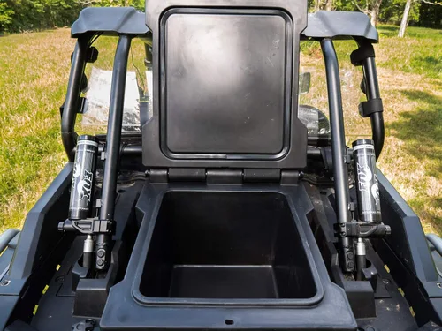 Miniatura 6 de SuperATV Enfriador trasero aislado de alta resistencia/caja de carga para Polaris RZR XP Turbo/XP 4 Turbo (2016+) - Tapa sellada mantiene el hielo