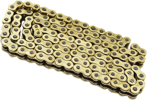 Cadena de transmisión labwork 520 de oro con anillo O, 120 eslabones, reemplazo para Honda Suzuki Kawasaki 520 X 120 con eslabón maestro