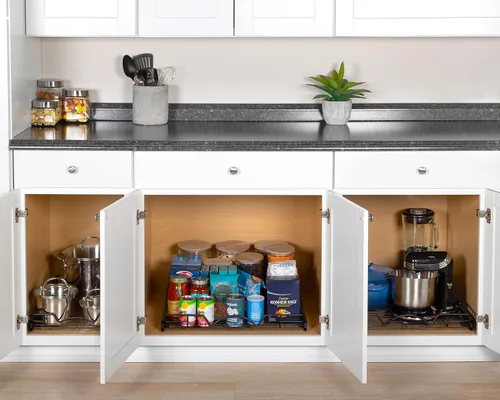 Miniatura 2 de HOLDN' STORAGE Organizador de gabinete extraíble, organizador resistente con garantía limitada de por vida -17 pulgadas de ancho x 21 pulgadas