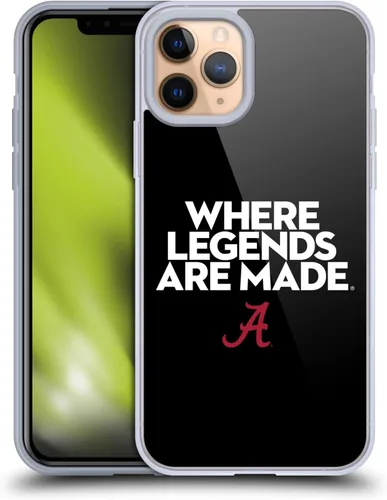 Miniatura 202 de Head Case Designs Funda de gel suave con licencia oficial de la Universidad de Alabama UA Collage compatible con Apple iPhone 13 Pro Max