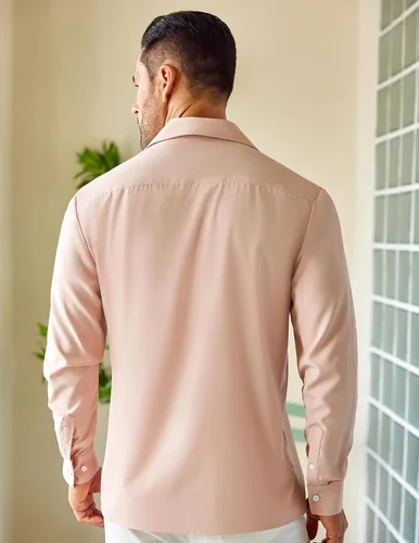 Miniatura 4 de COOFANDY Men's Vintage Bowling Shirt Casual Long Sleeve Button Down Retro Shirt