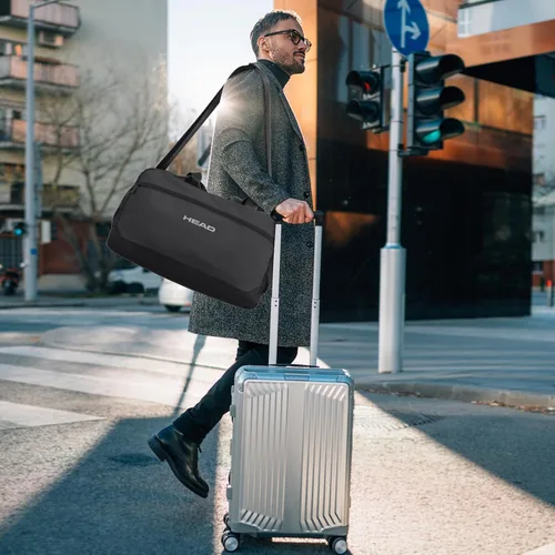 Miniatura 4 de HEAD Bolsa de viaje impermeable de 40L para hombres, bolsas deportivas grandes para gimnasio, fitness, fin de semana durante la noche, bolsa