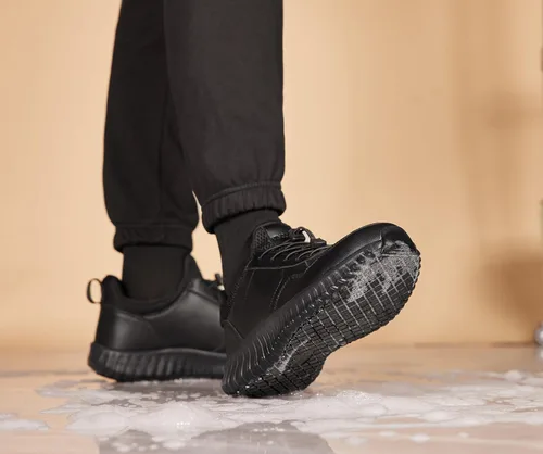 Miniatura 6 de Zapatos de trabajo antideslizantes e impermeables para hombre y tenis de restaurante o servicio de alimentos