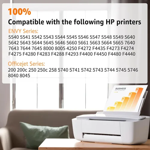 Miniatura 2 de NineLeaf Paquete de 7 cartuchos de tinta remanufacturados 62XL de alto rendimiento C2P05AN C2P07AN compatibles para HP Envy 5640 5642 5643 5644 5646