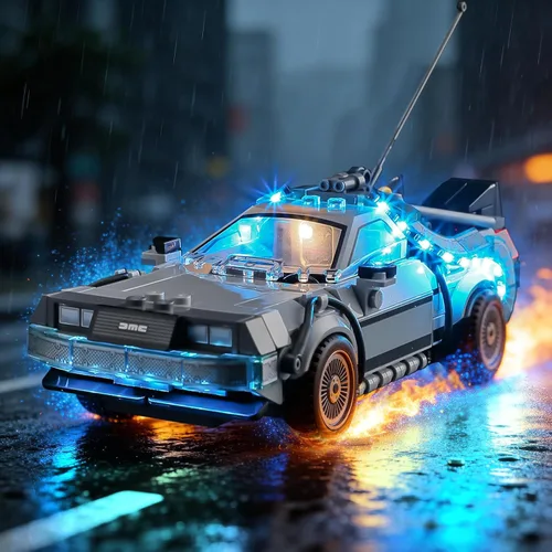 Miniatura 10 de BRIKSMAX Luz para Back-to-The-Future-Time-Machine 10300 - Kit de iluminación LED compatible con Lego Creator Expert - No incluye el set de Lego