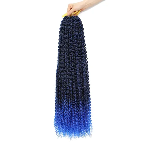 Miniatura 38 de Cabello Passion Twist de 24 pulgadas, 8 paquetes de cabello Passion Twist de ganchillo para mujeres, cabello trenzado Passion Twists largo bohemio