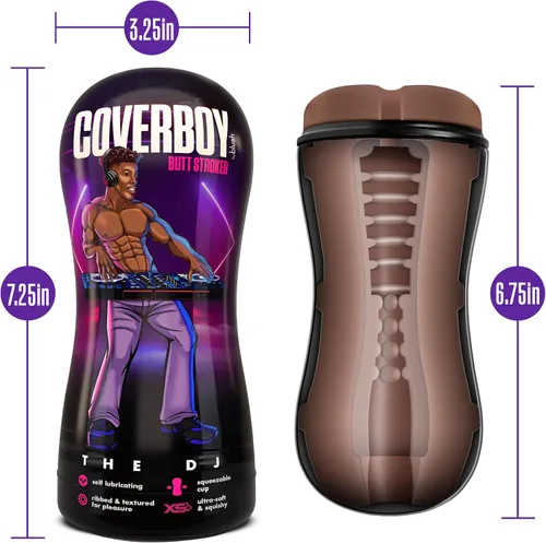 Miniatura 3 de Blush Coverboy The DJ 7.5" Masturbador masculino - Estimulador de bolsillo autolubricante para el trasero para hombres - Funda anal con textura