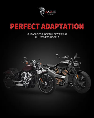 Miniatura 7 de MZS Estriberas delanteras para motocicleta, 2018-2025 Estriberas ajustables Accesorios para pedal de reposo, color negro, compatible con Softail