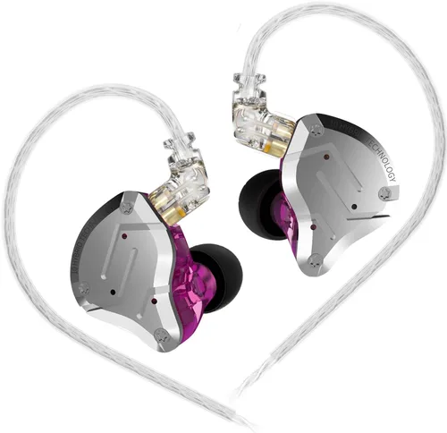 Miniatura 14 de Linsoul - KZ ZS10 Pro, 4BA+1DD, con 5 controladores, auriculares de metal de alta fidelidad con placa frontal de acero inoxidable, cable desmontable