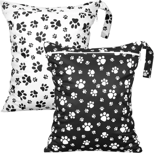Shappy 2 piezas bolsas grandes de viaje para lavandería, lavables, impermeables, para ropa húmeda y seca, bolsa grande para ropa sucia, baño y