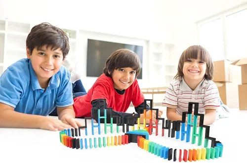 Miniatura 2 de Bulk Dominoes Pro-Domino Kit Juego de dominó, juguetes pequeños STEM STEAM, juegos familiares para niños, juguetes, construcción, derribo
