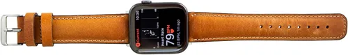 Miniatura 4 de HARDISTON Correas de reloj compatibles con Apple 38mm 40mm 41mm 42mm 44mm 45mm 49mm para hombres y mujeres, pulsera de cuero genuino hecha a mano