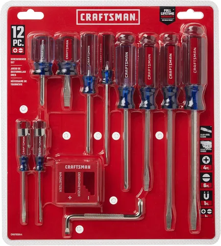 Miniatura 2 de CRAFTSMAN - Juego de destornilladores variados, 12 piezas (CMHT65044)