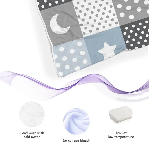 Miniatura 6 de Magimagine Mantas de bebé personalizadas, manta de bebé personalizada – Manta de bebé con nombre para niños, el mejor regalo para bebé, luna recién