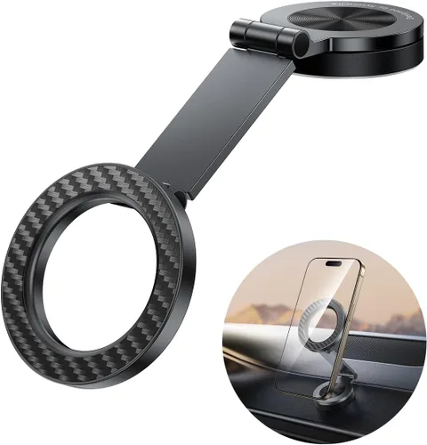 SYNCWIRE Soporte magnético para teléfono MagSafe con rotación de 360° para automóvil, brazo de metal ajustable, soporte de teléfono magnético para