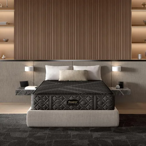Beautyrest Black Series One Firm - Colchón híbrido individual XL de 12.5 pulgadas, tecnología de enfriamiento, comodidad de contorno, soporte