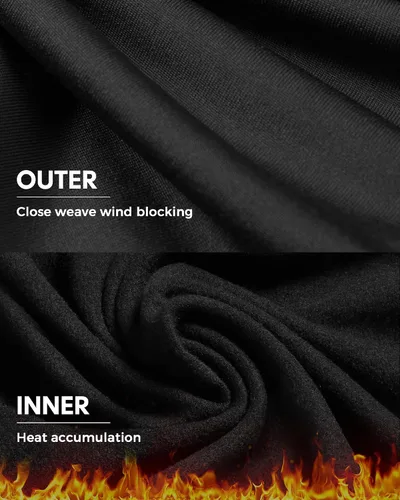 Miniatura 4 de CL convallaria Paquete de 2 ropa interior térmica para hombre, conjunto de capa base con forro polar, parte inferior de invierno, 2XS-6XL