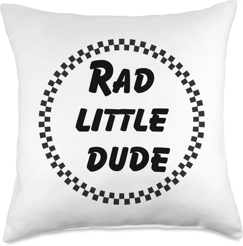 Miniatura 5 de rad little dude throw pillow Almohada decorativa para habitación, 16 x 16 pulgadas, multicolor