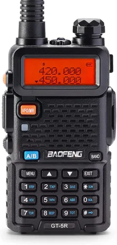 [Versión compatible con UV-5R FCC] BAOFENG GT-5R Radio bidireccional de doble banda, radio de jamón UHF VHF de mano para adultos, emisión limpia y