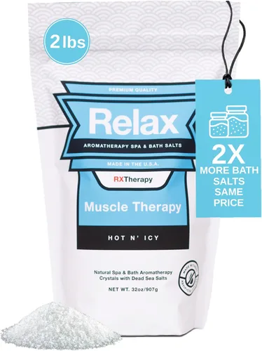 Miniatura 11 de Relax Spa & Bath, Epsom & Sales del Mar Muerto, sales de baño de aromaterapia para bañera de hidromasaje, baño o spa, infundidas con magnesio, 32