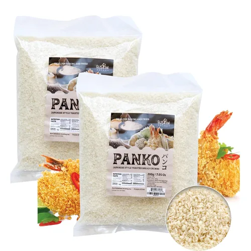 Fusion Select 2 paquetes de pan rallado Panko - Pan rallado estilo japonés tostado vegano para empanar, freír, hornear - Para pollo frito y cerdo,