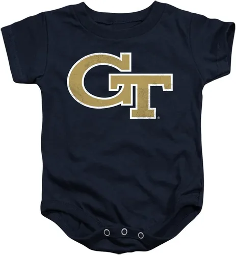 Georgia Tech Traje de bebé unisex con botones a presión para bebé marino