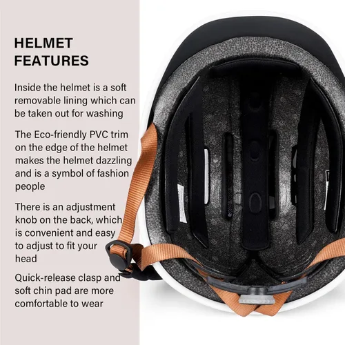 Miniatura 7 de Exclusky Casco de bicicleta para adultos, casco de ciclismo ajustable para hombres y mujeres, casco de bicicleta para viajes, ciclismo de carretera