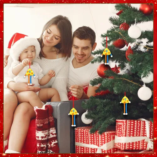 Miniatura 5 de D4DREAM Adornos de Navidad de queso para decoración de árboles, adornos de comida de queso, regalos para niños, hombres y mujeres, amantes del queso