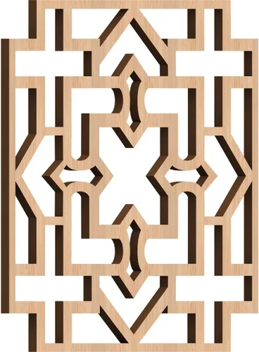 Miniatura 20 de Wise Paneles decorativos de madera con calado, extra pequeños, 7 3/8 pulgadas de ancho x 7 3/8 pulgadas de alto x 1/4 pulgadas de alto, roble rojo
