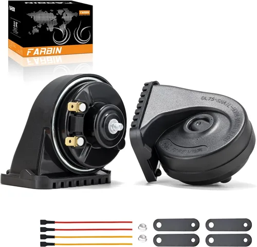Miniatura 10 de FARBIN Bocina de Auto Compatible con Hyundai/Kia. Bocina de Auto Impermeable de 12V Fuerte de Tono Alto/Bajo Bocinas de Caracol Eléctricas