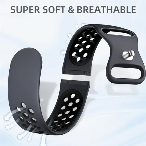 Miniatura 3 de Maledan Correas deportivas transpirables para Fitbit Versa 3/4, Sense/Sense 2, correas de repuesto para hombres y mujeres, accesorios para relojes