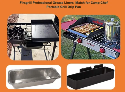 Firsgrill Forros Profesionales para Grasa Desechables de Papel de Aluminio Bandejas de Goteo para Parrilla Portátil Camp Chef (20)